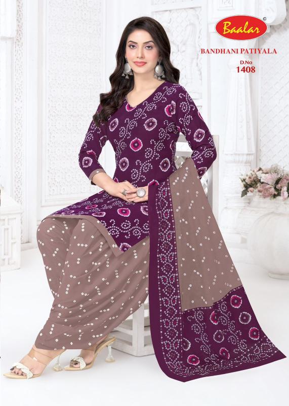 Baalar bandhani patiyala vol-14 dress material wholesaler in vashi navi mumbai